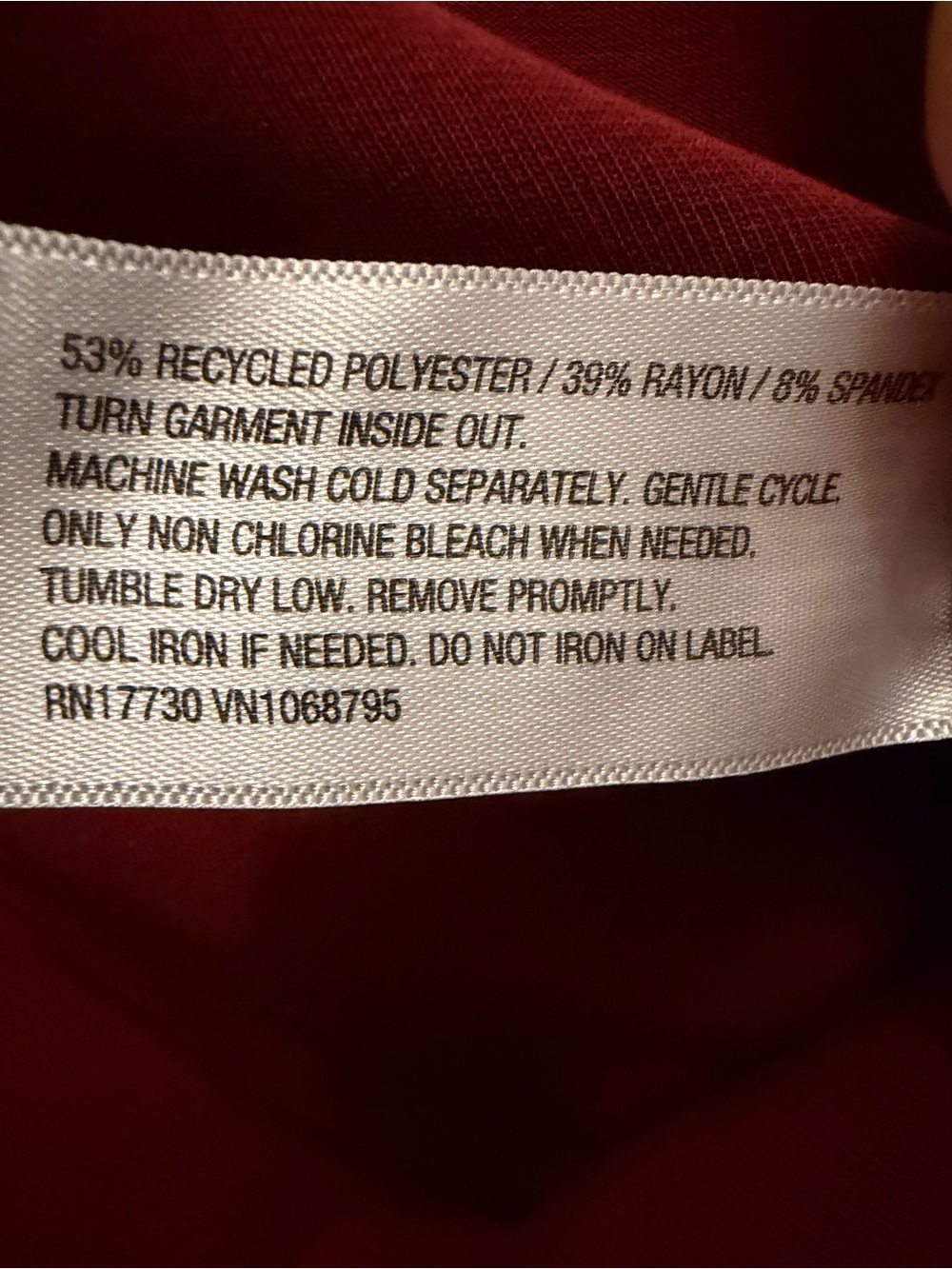 A New Day Women’s Burgundy V-Neck Pullover Sweatshirt – Relaxed Fit - Picture 4 of 4